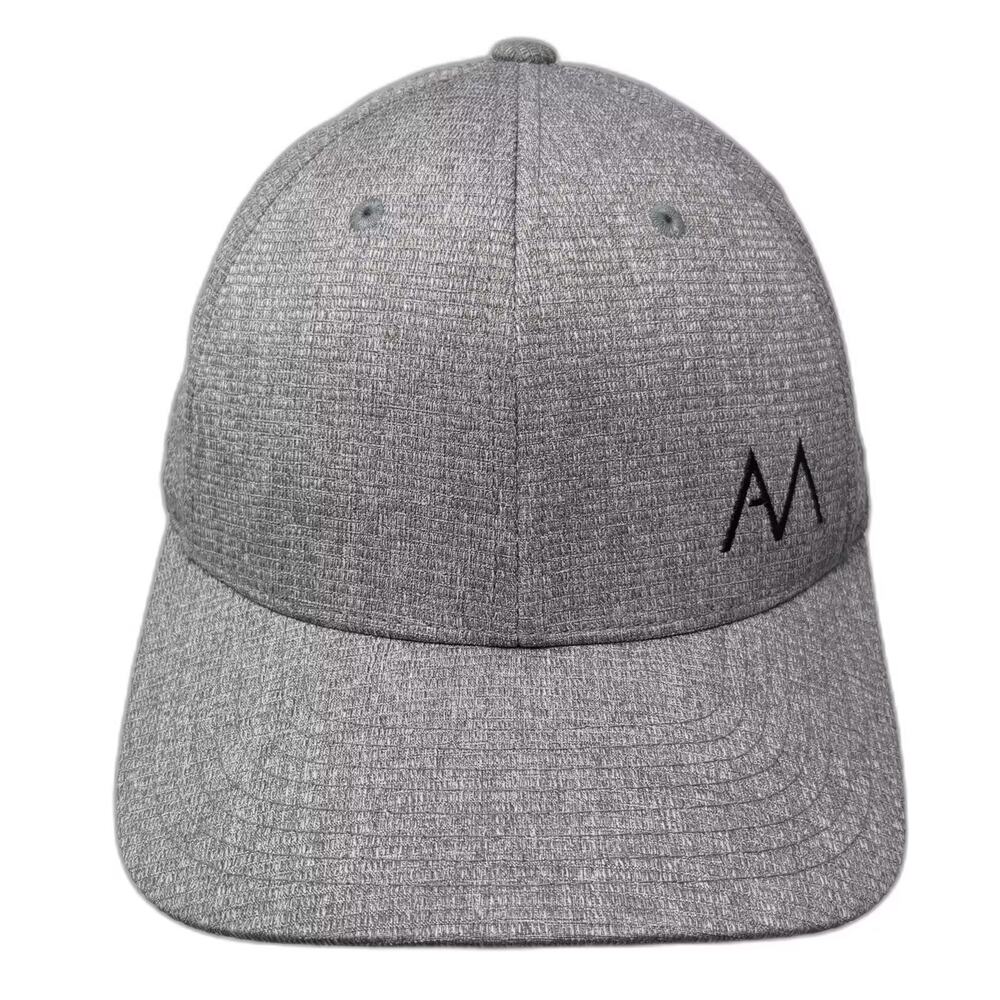 CapAmerica Snapback Hat Gray OS Amherst Madison Flexfit 110 Embroidered Logo